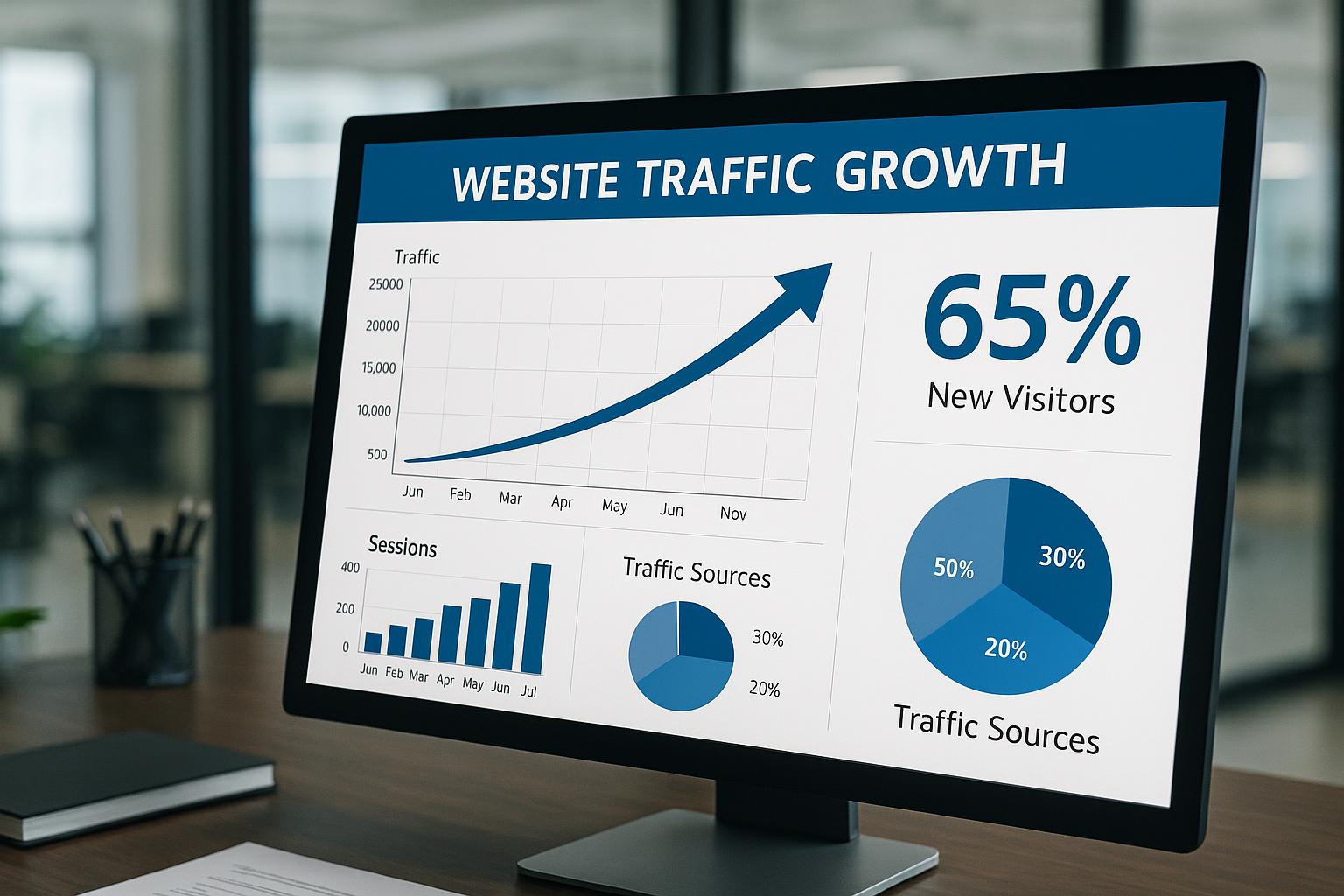 Website Traffic Growth Chart